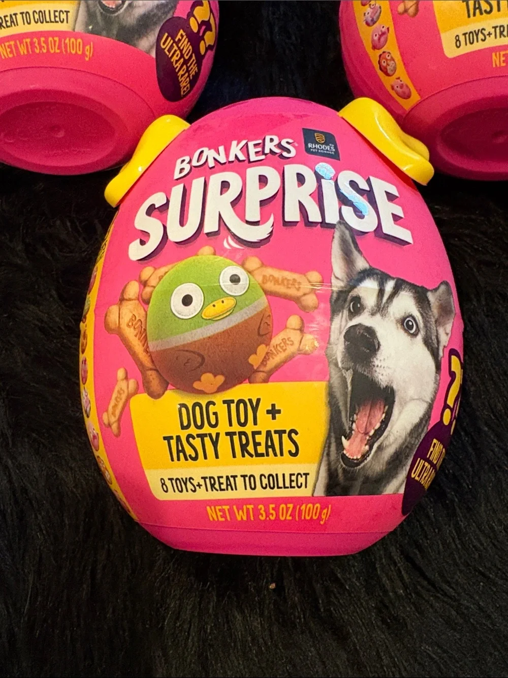 Bonkers Surprise  Dog Toy & Treat Pack - Pink lot of 3